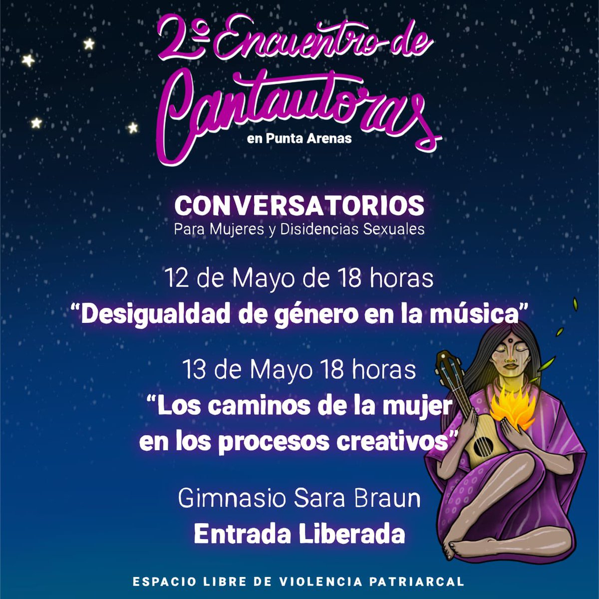 Choconina3C273's tweet photo. Aquí estamos! #PuntaArenas 
#FEMChile @FEMINISTACHILE https://t.co/J6uVeTFUQo