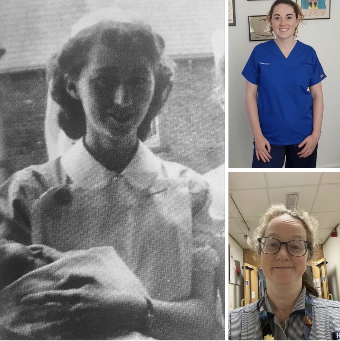 Happy nurses day! After a busy week at Sheffield Children’s Hospital, it reminded me of what a great team we have. So proud to be a nurse and work in the NHS. 
This is my dearly departed Mum, wonderful daughter, n little ol’ me. 3 generations of proud children’s nurses.