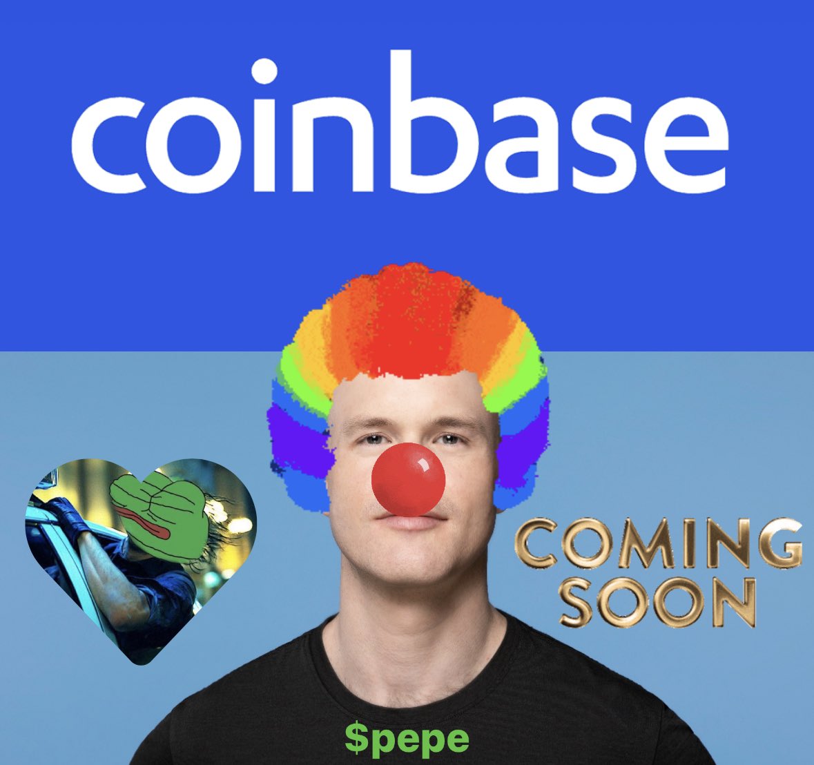 @coinbase @CoinbaseCloud @BuildOnBase @tokenproof @Forum3_ @belikewater893 BUILDING A COMMUNITY CENTRIC BRAND MEANS YOU DONT CALL $PEPE THE FROG A HATE SYMBOL. Pepe, created by @Matt_Furie in 2005 is the most beloved symbol of internet culture and memes. SHAME ON @brian_armstrong @jconorgrogan & @iampaulgrewal of @coinbase. #PEPEISLOVE not hate! 💚