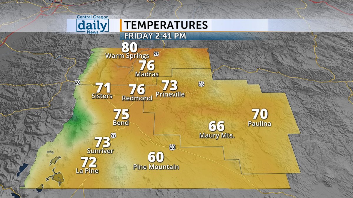 Central Oregon Daily News on Twitter "RT WenningWx Today has been a