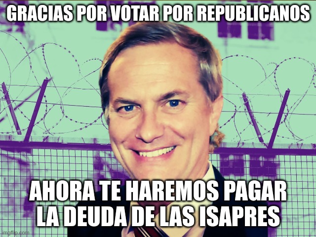 Los más pobres, principales votantes del partido republicano, son los más perjudicados por la defensa a las Isapres. #ContigoEnDirectoCHV