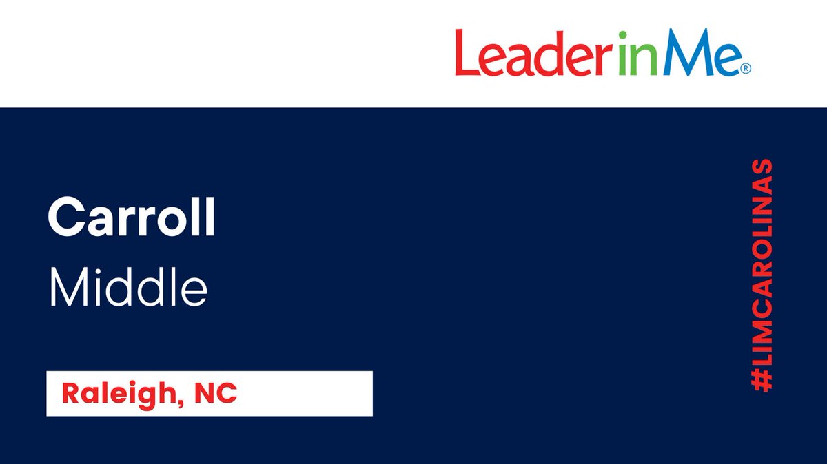 <a href="/CMMSCougars/">Carroll LT Magnet</a> in <a href="/wcpssmagnets/">WCPSS Office of Magnet Schools (Choice Schools)</a> is not only an award winning magnet school of technology and leadership but also works diligently to #livethehabits and to model leadership development for students. <a href="/TheLeaderinMe/">The Leader in Me</a>
