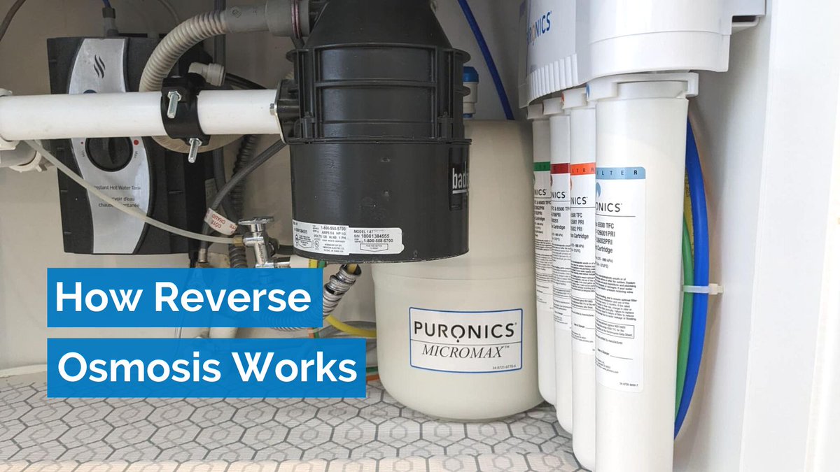 puronics's tweet photo. Concerned about the quality of your drinking water and want to remove contaminants? A reverse osmosis system may be the right choice for you. Learn how it works here: https://t.co/TJz70aUCgb 

#cleanwater #filteredwater #reverseosmosis #DrinkingWaterWeek https://t.co/MkZOaCJtGg