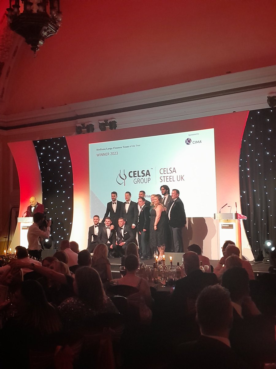 finawardswales's tweet photo. The Winner of Medium/Large Finance Team of the Year goes to @CELSASteelUK ! Congratulations Celsa! Llongyfarchiadau Celsa! 🥂🙌 #finawardswales https://t.co/b1GOWv1tfm
