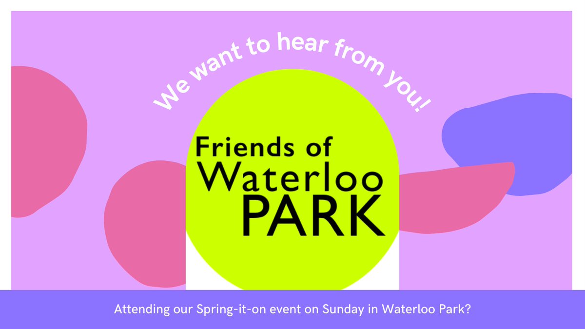 If you are attending our event on Sunday at 1 pm at Eby Farm, Waterloo Park, we would love your feedback. Please fill out our survey so we can improve future events and community opportunities: shorturl.at/FMNOZ