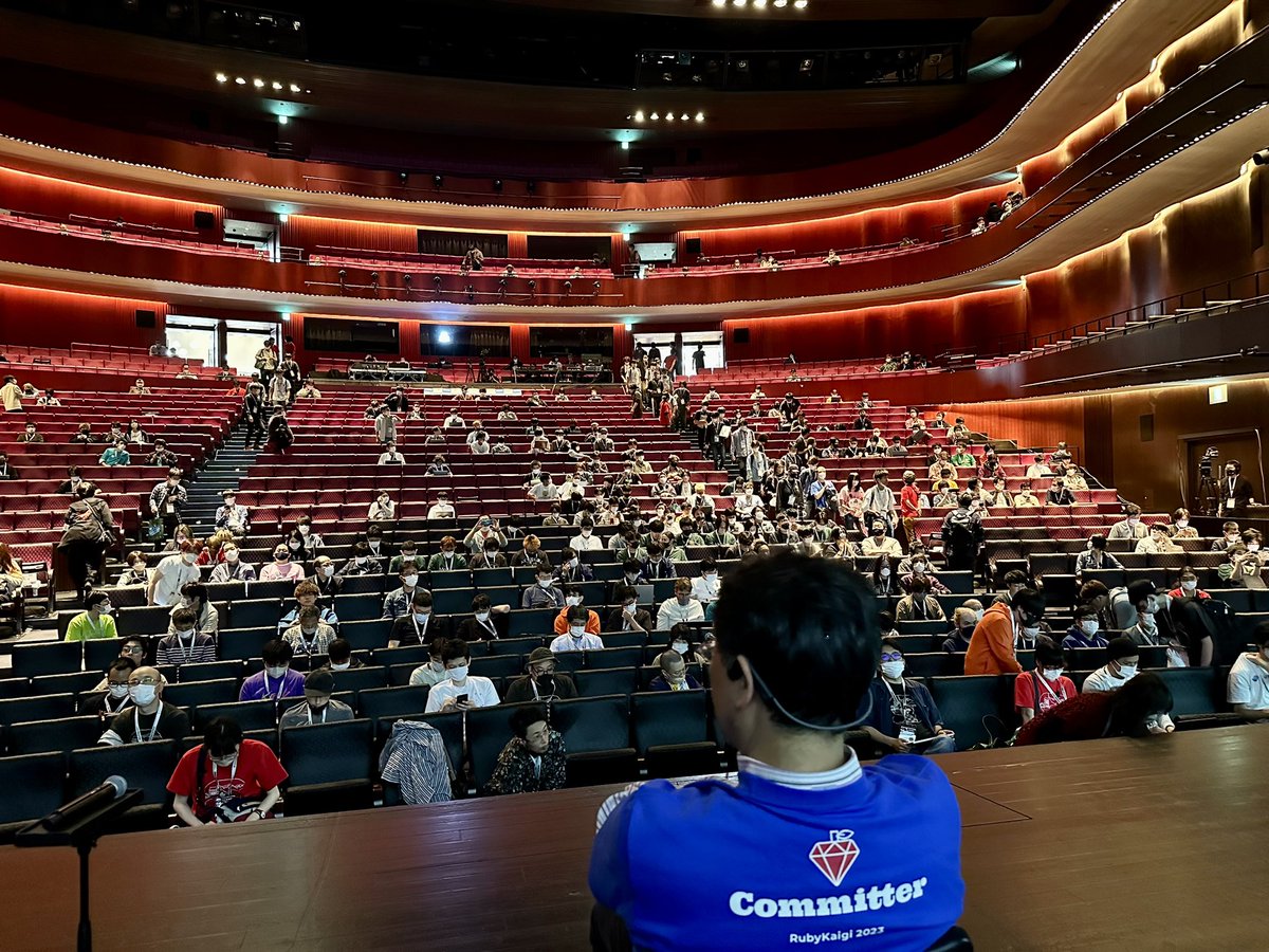 knu's tweet image. Rubyistsの朝は遅い（開始5分前）
#RubyKaigi2023 #rubykaigi