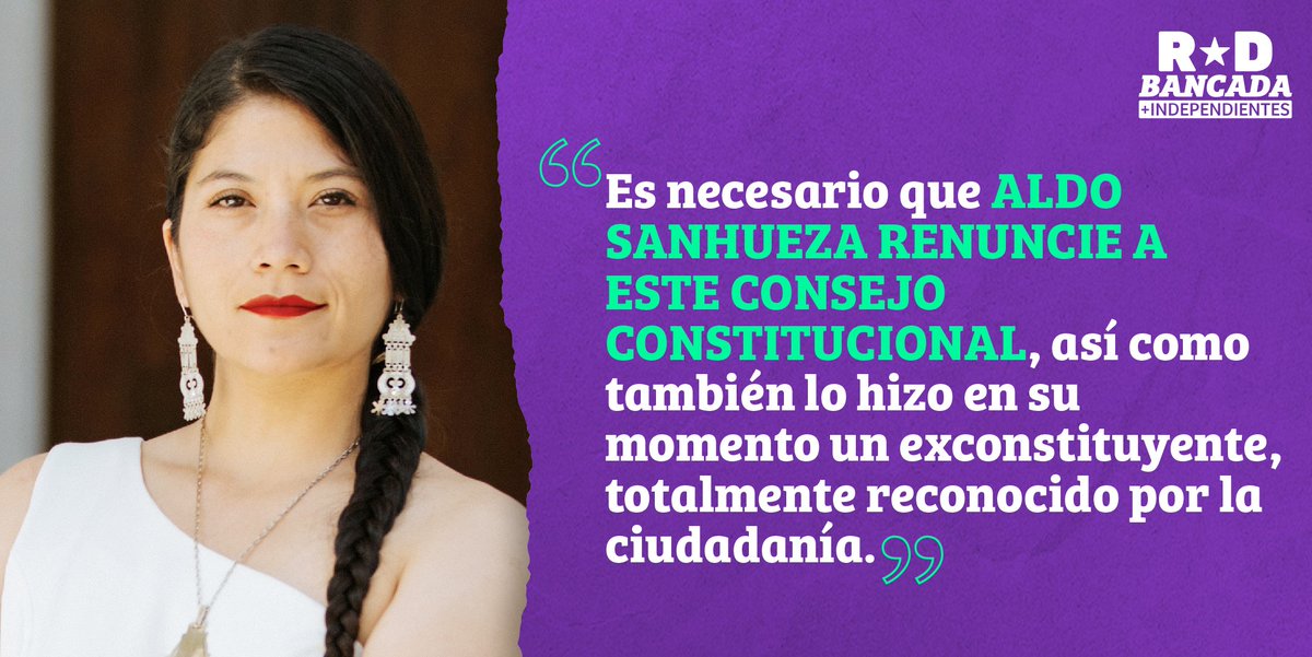 Exigimos la renuncia de #AldoSanhueza a su cargo electo de Consejero Constitucional. 

Nuestra diputada <a href="/ericka_nanco/">Coca Ñanco Diputada ✴️🇨🇱</a> junto al <a href="/FFeminista_RD/">Frente Feminista RD</a> y otras 40 organizaciones fue al <a href="/ServelChile/">Servicio Electoral</a> para exigir la renuncia de Sanhueza.