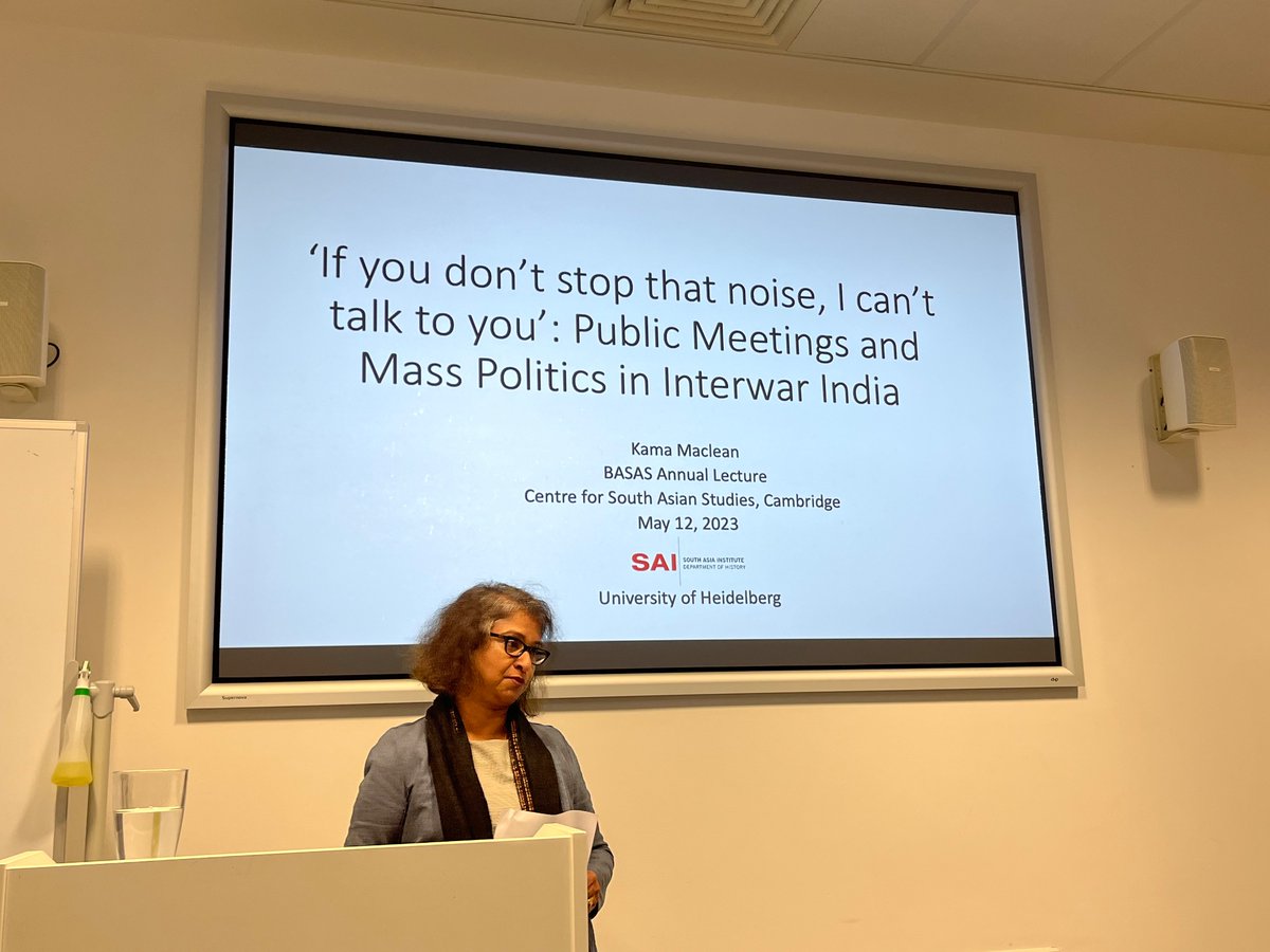 <a href="/CSASCambridge/">Cambridge South Asia</a> &amp; @BASAS were delighted to host the BASAS Annual Lecture 2023 with Prof @kamamaclean today! <a href="/shailajafennell/">Shailaja Fennell</a>