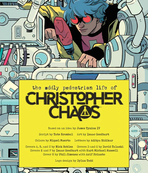 Taking a break from working on a new CHRISTOPHER CHAOS cover to remind you to preorder issue #1!   FOC is Monday!  Don't miss out!  