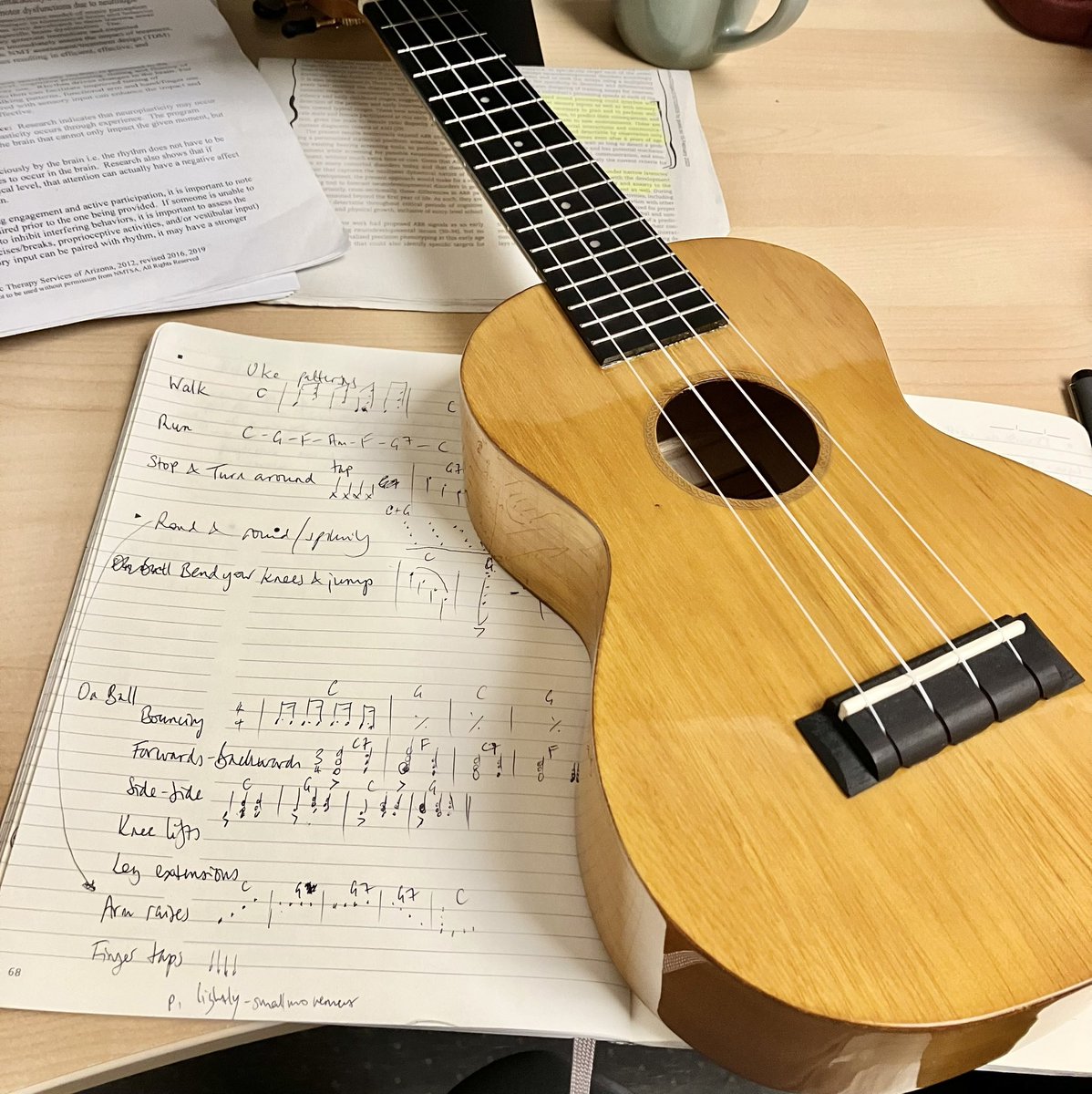 emmalisabailey's tweet photo. Its official - I’m moving in😄
Not really - but have been office-sitting for Miss Bailey Kracht this week
And borrowing her uke to work out some patterns for APT activities. Thanks Bailey! 
#nmtsa #baileykracht #musictherapy https://t.co/u1APhZv6LY