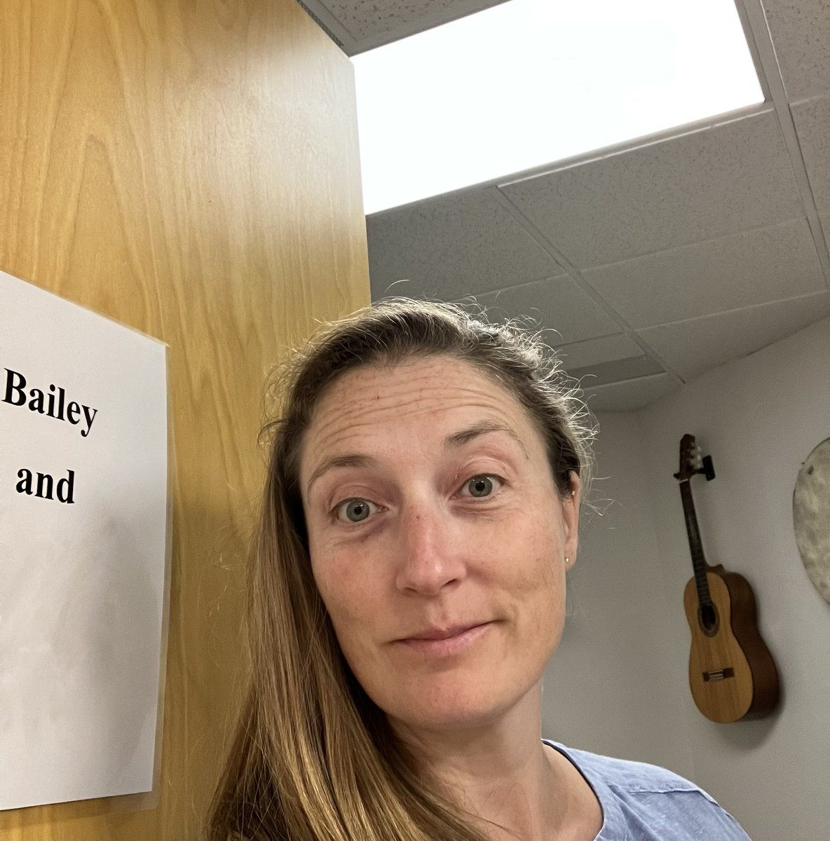 emmalisabailey's tweet photo. Its official - I’m moving in😄
Not really - but have been office-sitting for Miss Bailey Kracht this week
And borrowing her uke to work out some patterns for APT activities. Thanks Bailey! 
#nmtsa #baileykracht #musictherapy https://t.co/u1APhZv6LY