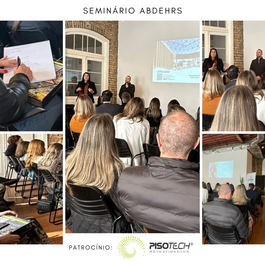 Pisotech's tweet image. Hoje foi dia de compartilhar conhecimento com os parceiros da ABDEH RS.