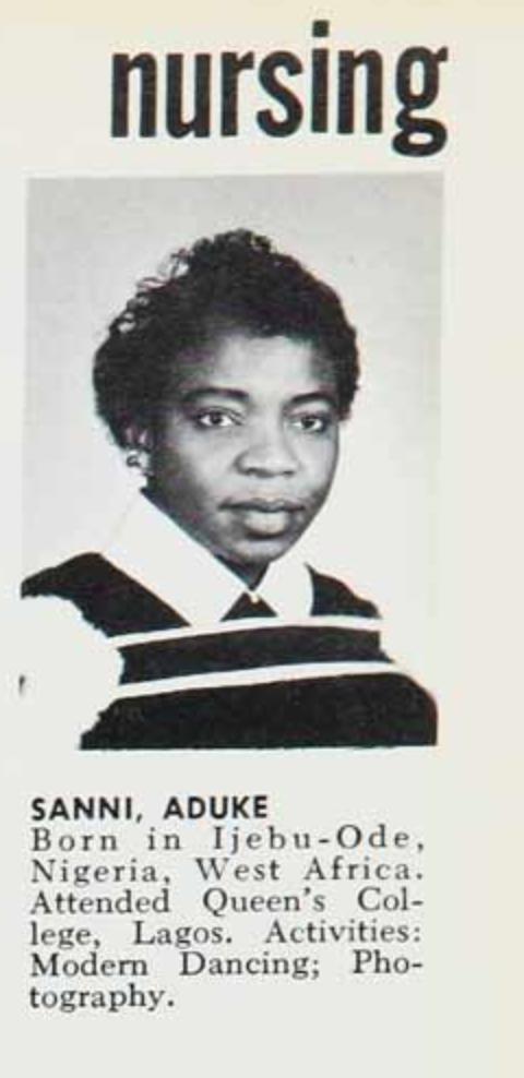 DamiSanni's tweet photo. #InternationalNursesDay 
In 1956 my grandma set sail from 🇳🇬 to 🇬🇧 to train as a nurse @WhitHealth.
1961 postgrad @mcgillu 🇨🇦 then a life of service as a premier nurse educator, administrator &amp; mentor to generations of nurses in 🇳🇬. 
We are very proud of you♥️ https://t.co/ALxjxz0WwF