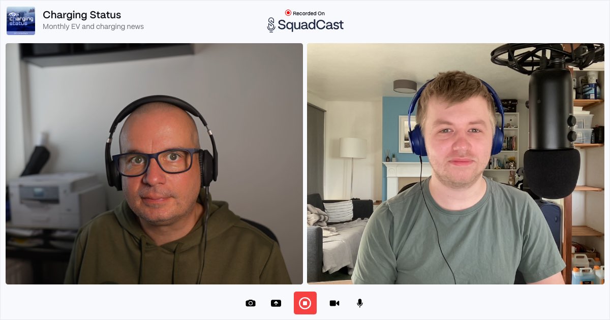 chargingstatus's tweet photo. NEW EPISODE: @alexlowe30 and @notaguru3 sit down to discuss the EV news from April and early May.
Thanks to @VehicleScore for sponsoring this episode - https://t.co/NbtbkEOCKj
#ChargingStatus
Episode Link: https://t.co/qS6pTtJWoW
Apple Podcasts: https://t.co/JTOrT1Uz8T https://t.co/UasVbCcVIt