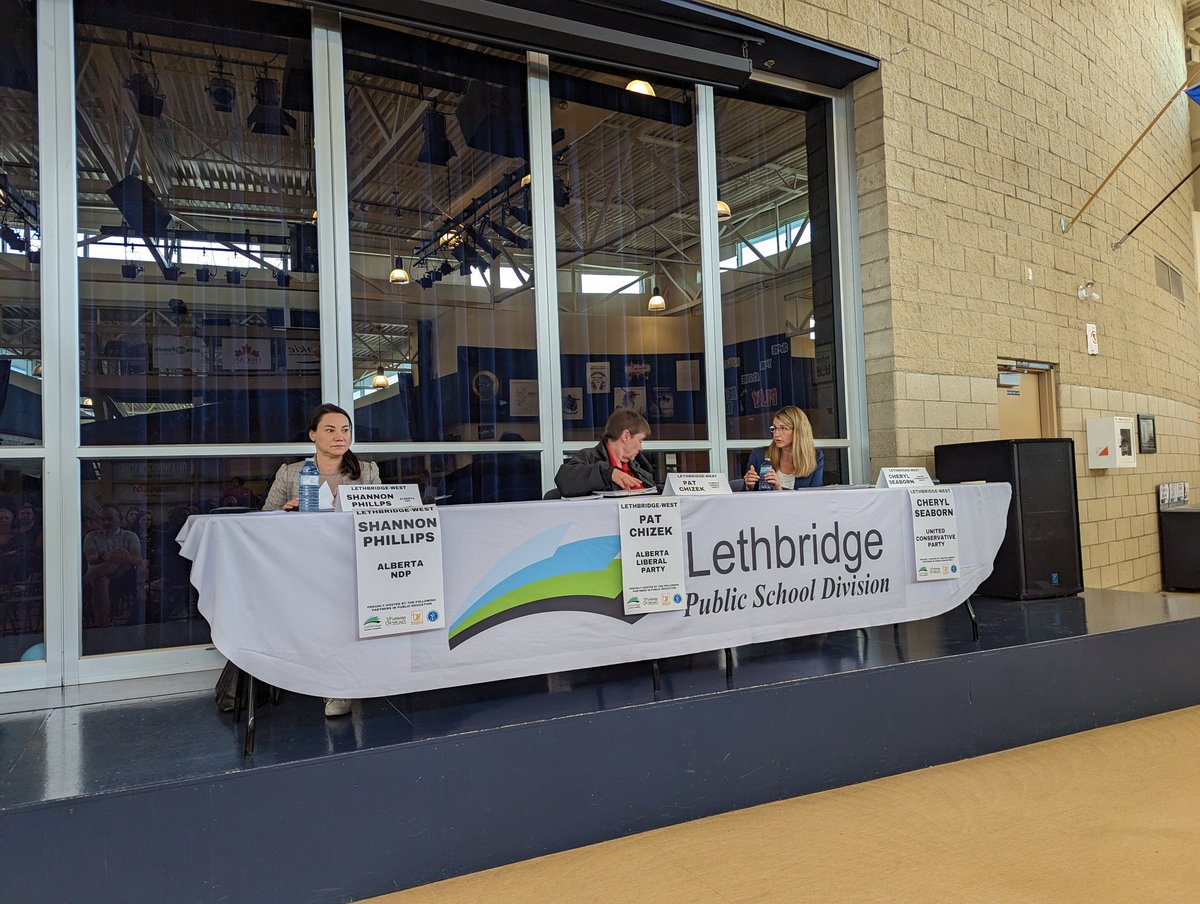 Lethbridge West Education Forum underway!  Thanks to everyone who came out and to all who helped make it happen!