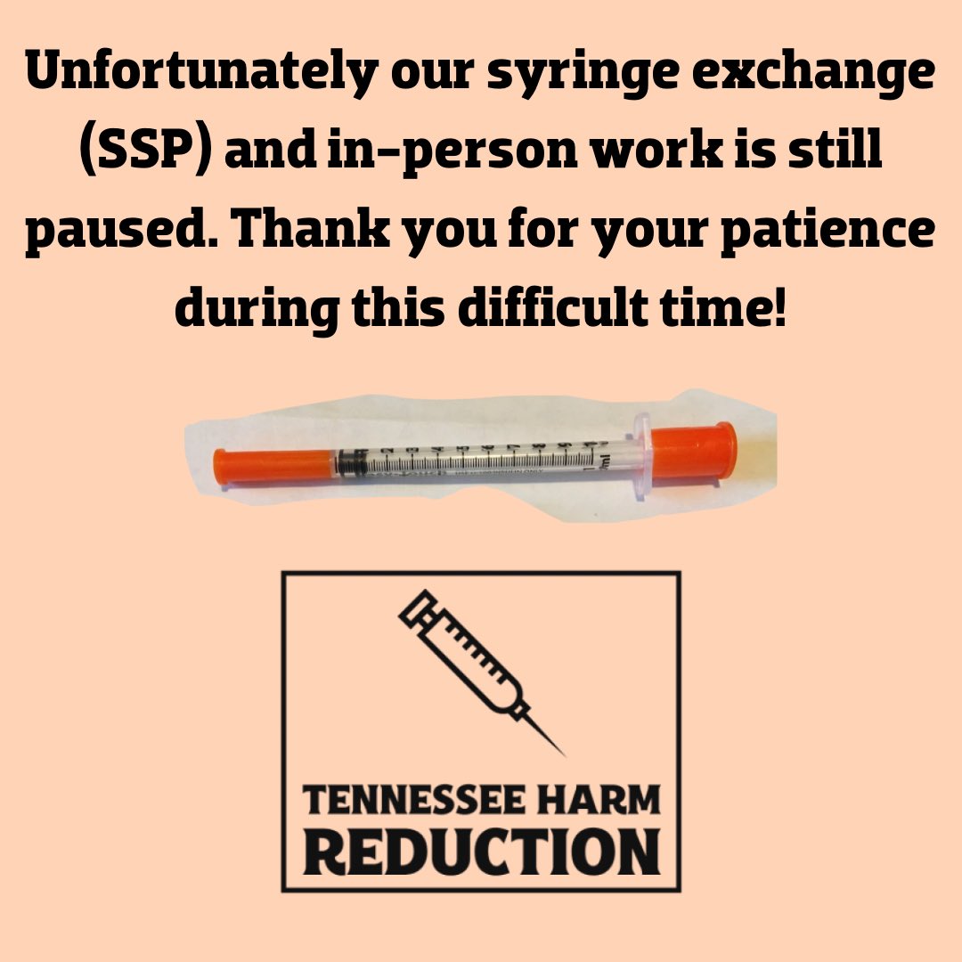 TNHarmReduction's tweet photo. Thank you for your patience. https://t.co/eF1aBzE4K8
