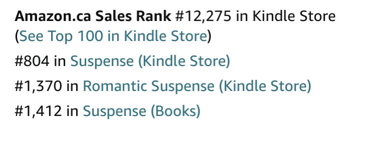 MarieJones14057's tweet photo. Wow! My rankings have never been this high before! Feeling very blessed #bookrating #bookstagram #thosewetrust #thoseweseek #amazonkindle #bookreview #author @genzpub https://t.co/pKJZ5SaDCk