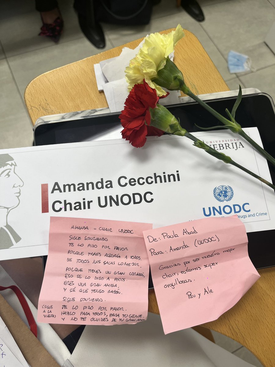 acecchinim's tweet photo. Y por último, quiero dar las gracias a la Universidad Nebrija @Nebrija por contribuir a hacer nuestros sueños realidad.

#MUN #UN #UNODC #CONGRESO #NEBRIJA https://t.co/8MdyZks7Ai