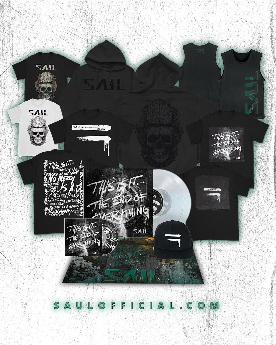 Get the brand new all exclusive album merch! Preorder our new record “THIS IS IT… THE END OF EVERYTHING” on vinyl and cd! Much love EQUALS
saulofficial.com