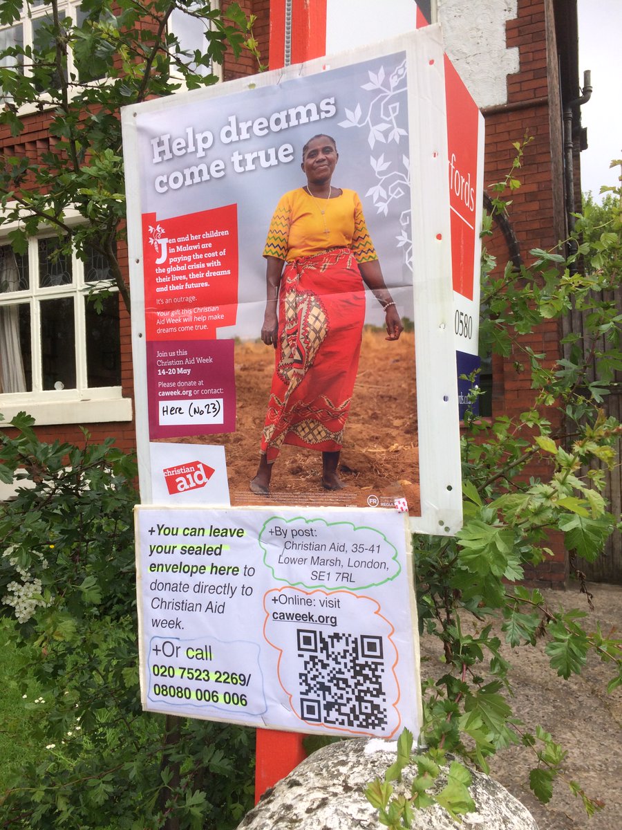 stpennells's tweet image. Signs going up for #CAWeek outside our house- thanks to @BridgfordsWithi for the post!  #GivePeasAChance! #HelpDreamsComeTrue, #PigeonPeas