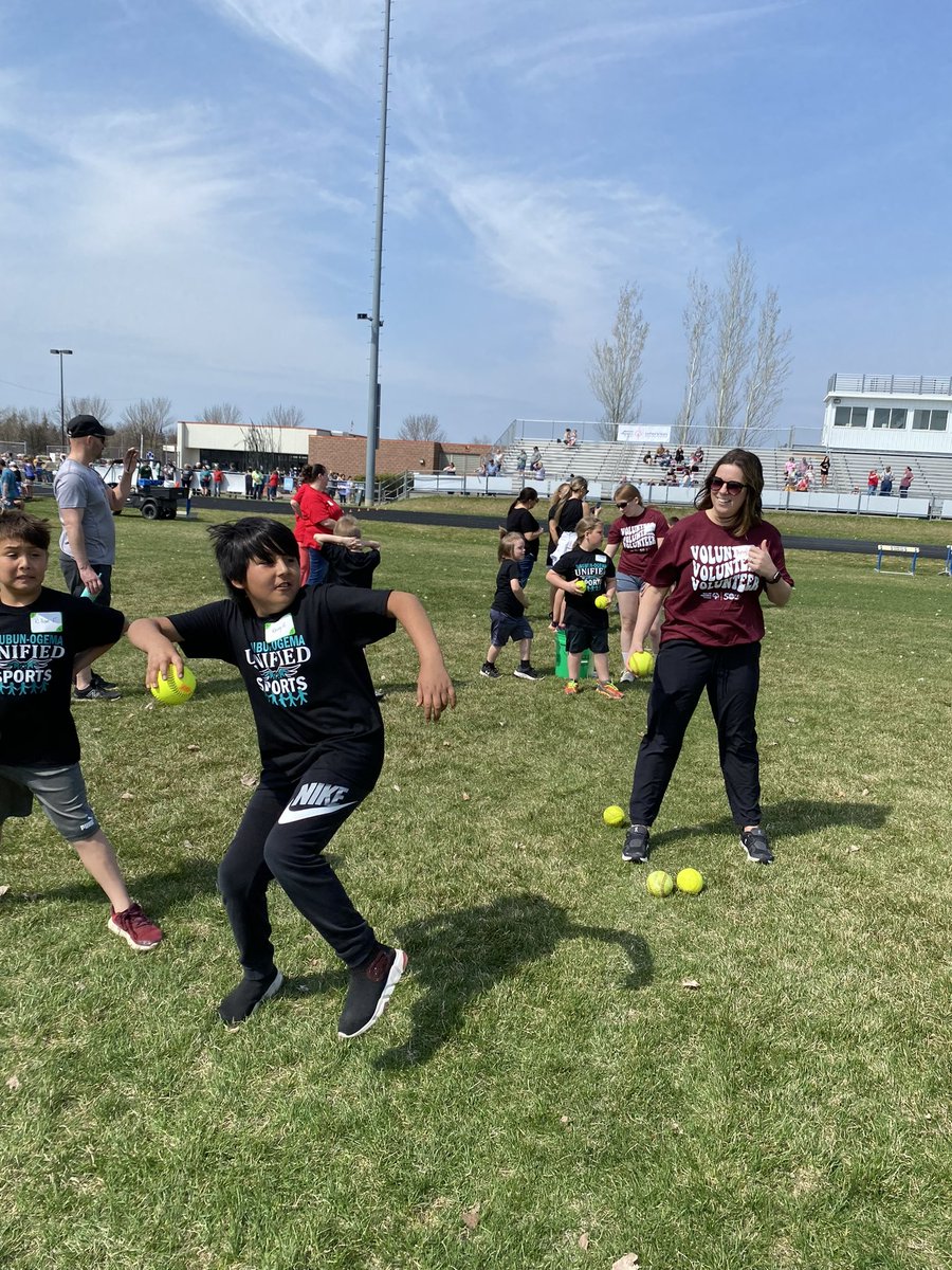 I have been around high school sports my whole life. Today was my first time being a part of Unified Sports. I was blown away by the inclusion, sportsmanship and the cheering on of classmates. Way to go Thunderbirds and all of the other schools involved!!!