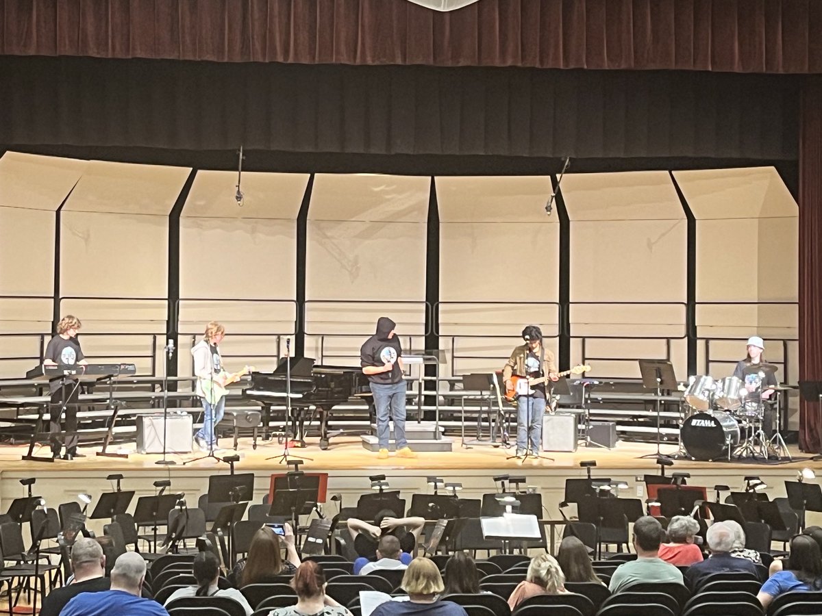 Evening of the Arts kicks off at Liberty High.  An incredible art show, band, singers, our amazing orchestra, and the best choir on the planet.  Go CANES!!!