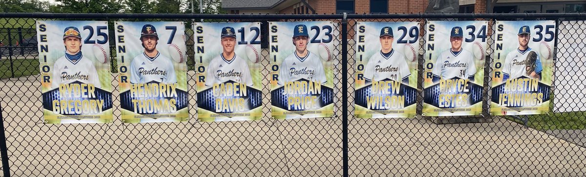 etownathletics's tweet photo. ⚾️ Thank you to our Seniors for all the time and sacrifice that you have given to EHS Baseball!!!!  #pantherpride #finishstrong https://t.co/QU1IgREjr9