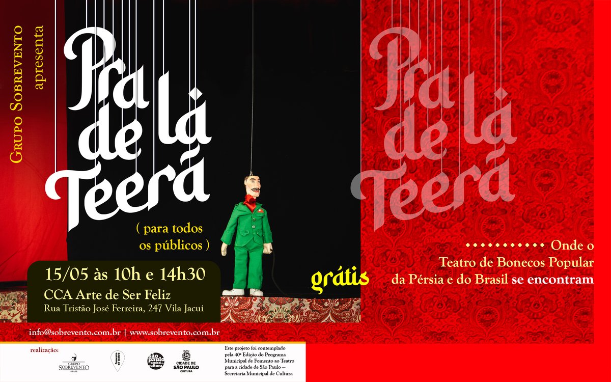 Teatro de Bonecos na Zona Leste de São Paulo.

<a href="/smculturasp/">SMC</a> #fomentoaoteatro