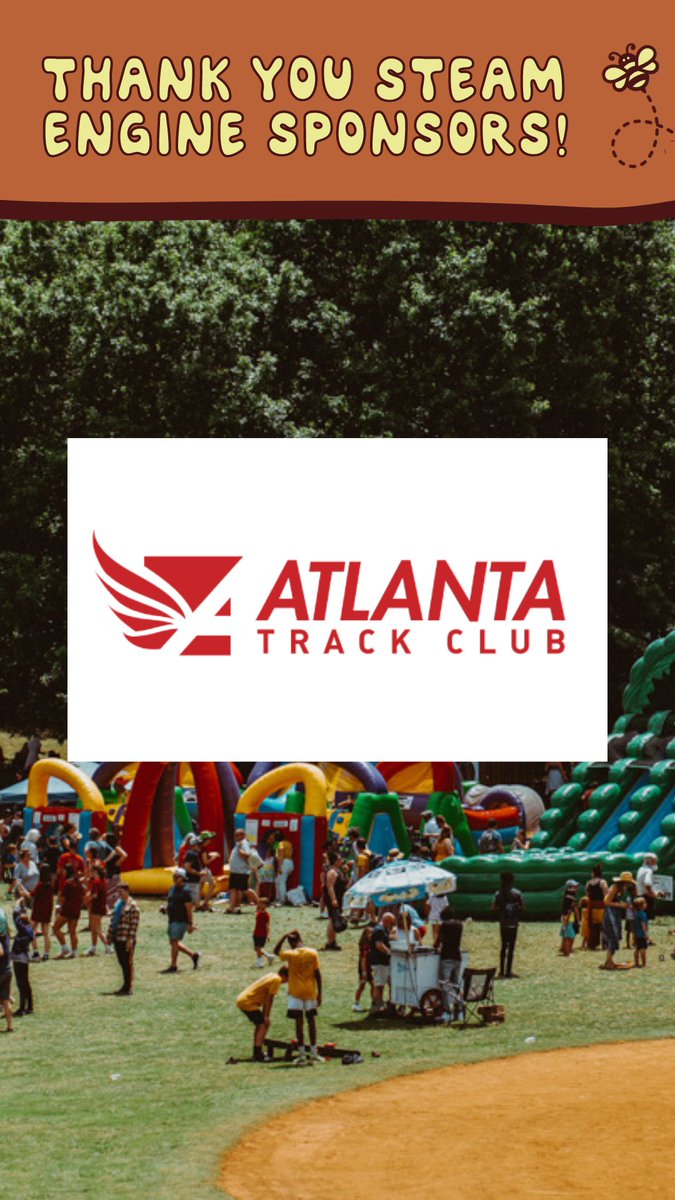 Thank you SO MUCH to Steam Engine Sponsor @atlantatrackclub for sponsoring the 20th Annual Spring Fling!! We're thankful to have their support! Did you know the Kirkwood 5K tomorrow morning is a Peachtree Road Race qualifier?