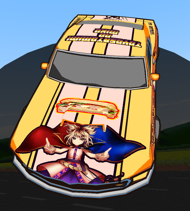 東方「The Taoist Car is Real! Ride the wind wi」|🎧 Hooded Edgeのイラスト