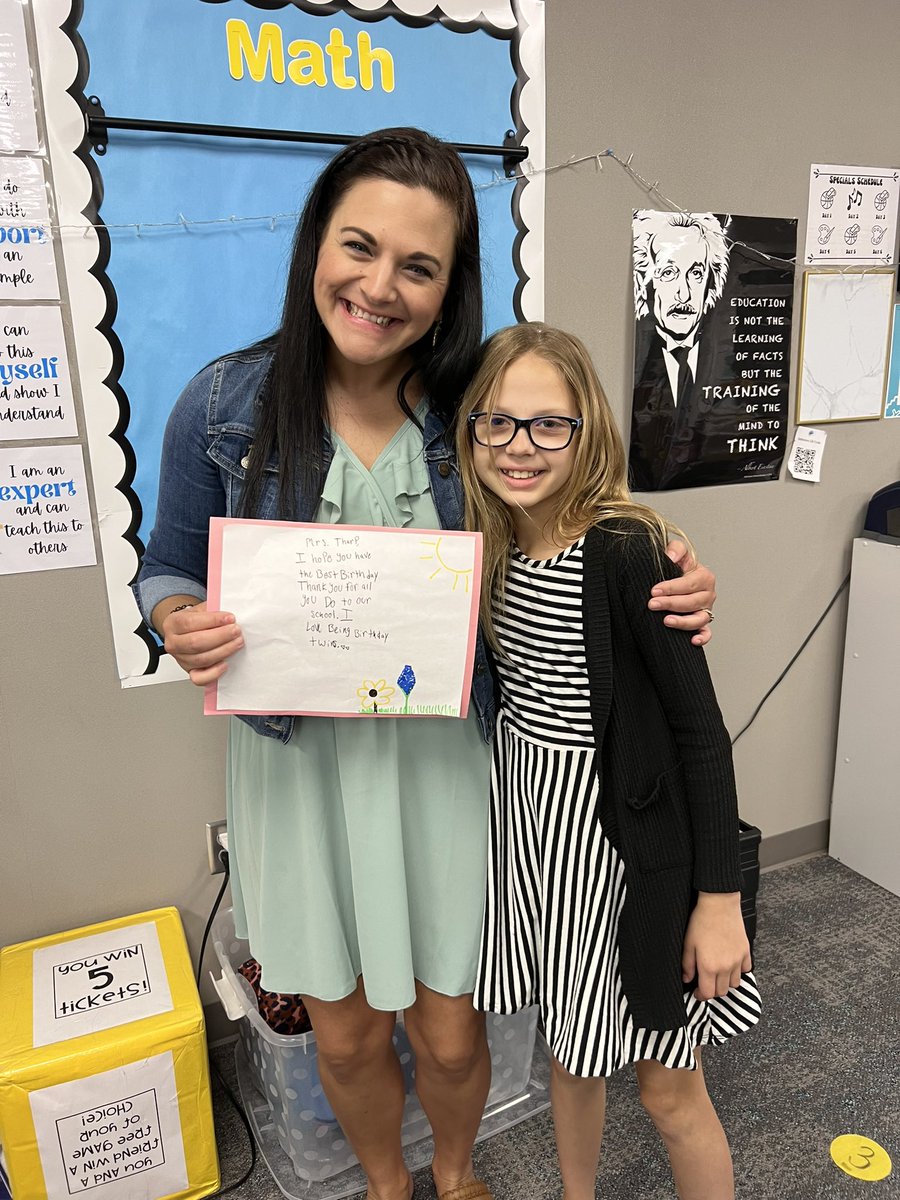 My birthday twin! Her mom told me she was so excited to come to school and celebrate together today! #creechcomets
