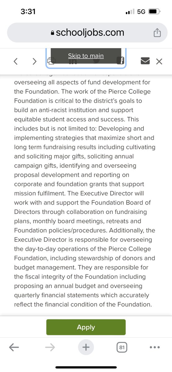 Come work with me <a href="/piercecollege/">Pierce College District WA</a> ! Seeking an executive director of our Foundation!

ow.ly/HGRX50On89H