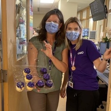 Mental Health Nurse Kerry made quite an impression on <a href="/CHEO/">CHEO Ottawa</a> Director of Nursing Practice. Expertly supporting patients in crisis, liaising with the wound care team and updating colleagues so that there is consistent care. All with a kind therapeutic approach. Cupcake deserved!