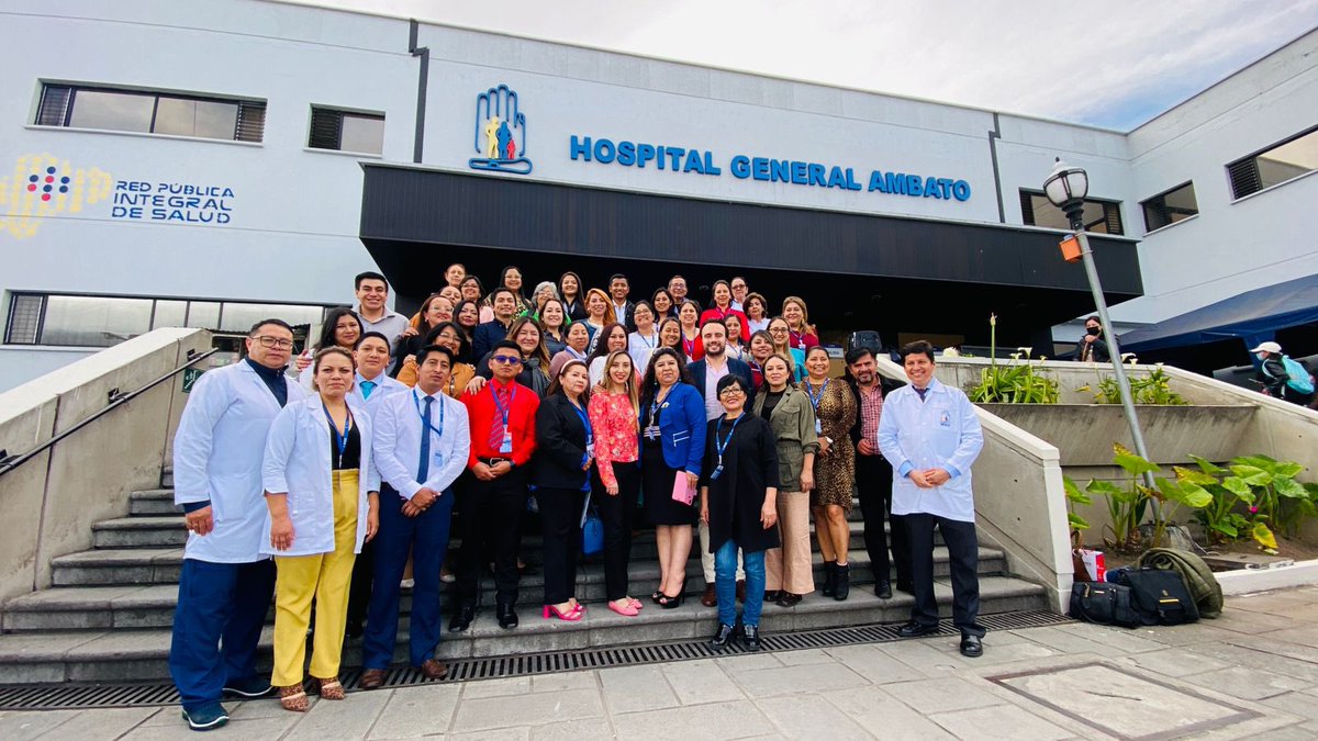 FranciscoXMoraT's tweet photo. Hoy clausuramos el I Congreso Institucional Vigilancia, Prevención y Control de IAAS/ RAM en el Hospital General Ambato. La docencia e investigación son el pilar fundamental para tratamientos médicos y cuidados actualizados de enfermería. https://t.co/Q8QK0wmluZ