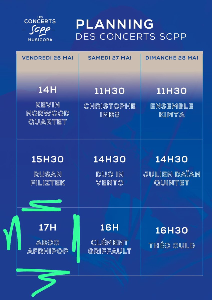 ABOO_AFRHIPOP's tweet photo. Vous êtes invités aux #concerts de la @scppinfo lors du salon @Musicora_Paris les 26,27 et 28 mai prochain à @LaSeineMusicale !
🙏🏿💚💛❤️🎶💯✅🎯🌍🚀🌟💪🏿
👉🏿#AfrHipoP Sur scène le 26 Mai à 17h🎶
#Scpp
#Musicora
#LaSeineMusical
#Afrhipop_Spirit_Heritage https://t.co/DOgqjWDo1v