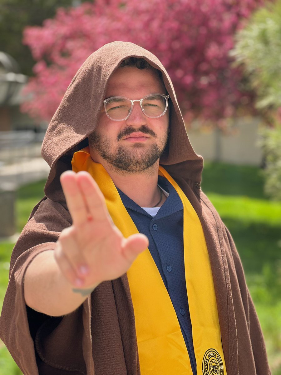 whatsoto's tweet photo. May the force be with you, Ian. <3 your friends and family. #NAUGRAD #naugrad2023 #NAUgrad https://t.co/lzduG6l3EH