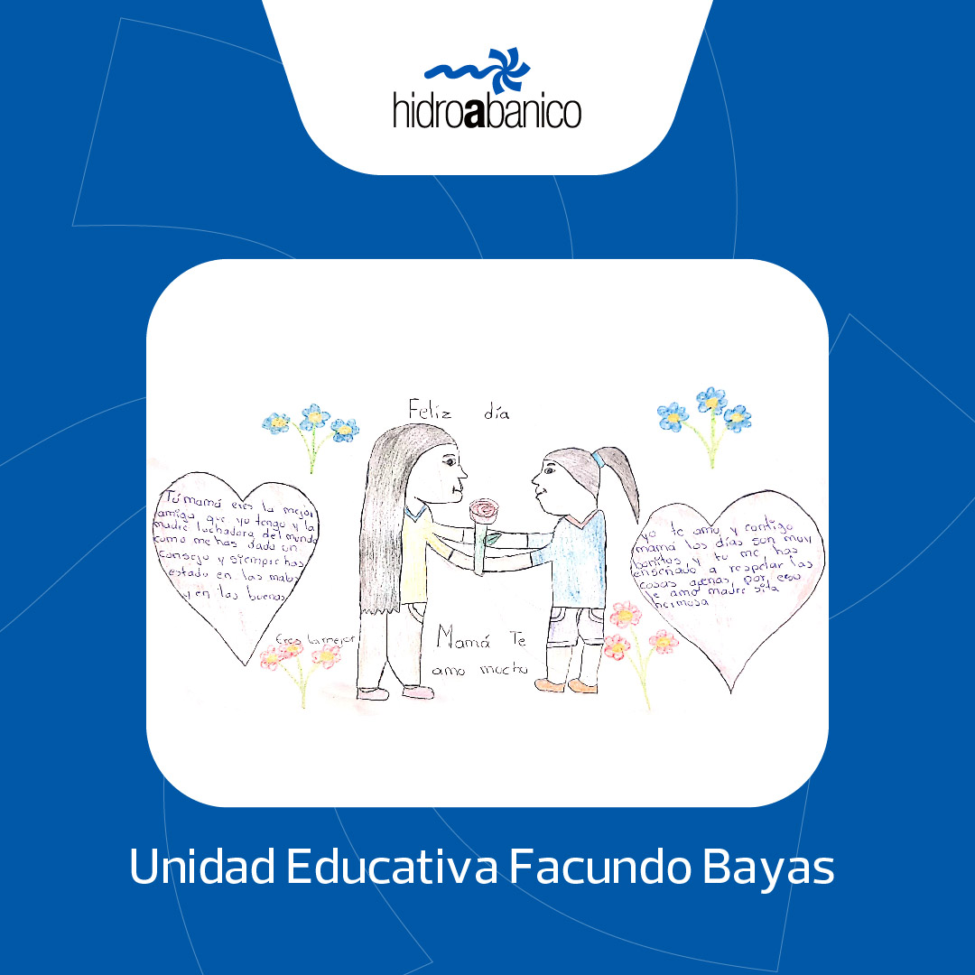 hidroabanico's tweet photo. ¡Hoy 14 de Mayo celebramos a Mamá!
“A ti que sueñas, luchas, y trabajas, día a día por construir un mundo mejor”
¡Energía que abraza!
#ConEnergiaTodos #DiaDeLaMadre #Ecuador #Hidroabanico #EscuelaFacundoBayas #Educación #Jimbitono #GeneralProaño #Macas https://t.co/iGYPnVyzKK