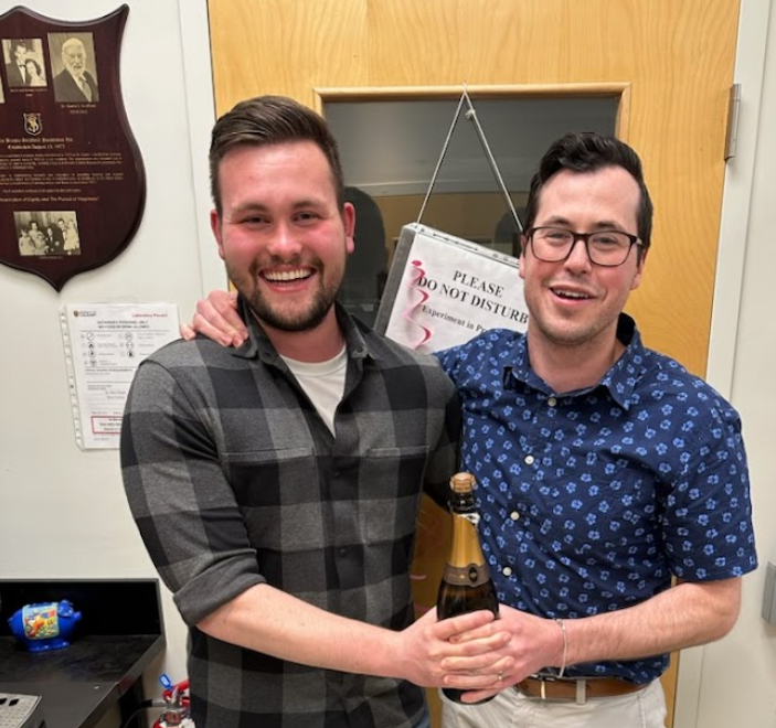 Congratulations, Nick &amp; Connor, for the Awards!
--&gt; Dr. Nick Bray (CIHR Postdoctoral Fellowship) and
--&gt; Connor Snow (Achievers in Medical Science Doctoral Scholarship) <a href="/marcjpoulin/">Marc Poulin</a> <a href="/cteplab/">CTEP Laboratory</a> <a href="/BRAININMOTION/">Brain in Motion Team</a> <a href="/NickWBray/">Nick Bray</a> <a href="/HBITOUC/">HBITO</a> <a href="/HotchkissBrain/">Hotchkiss Brain Institute (HBI)</a> <a href="/UCPhysPharm/">UC PhysPharm</a> <a href="/UCalgaryMed/">UCalgaryMedicine</a>