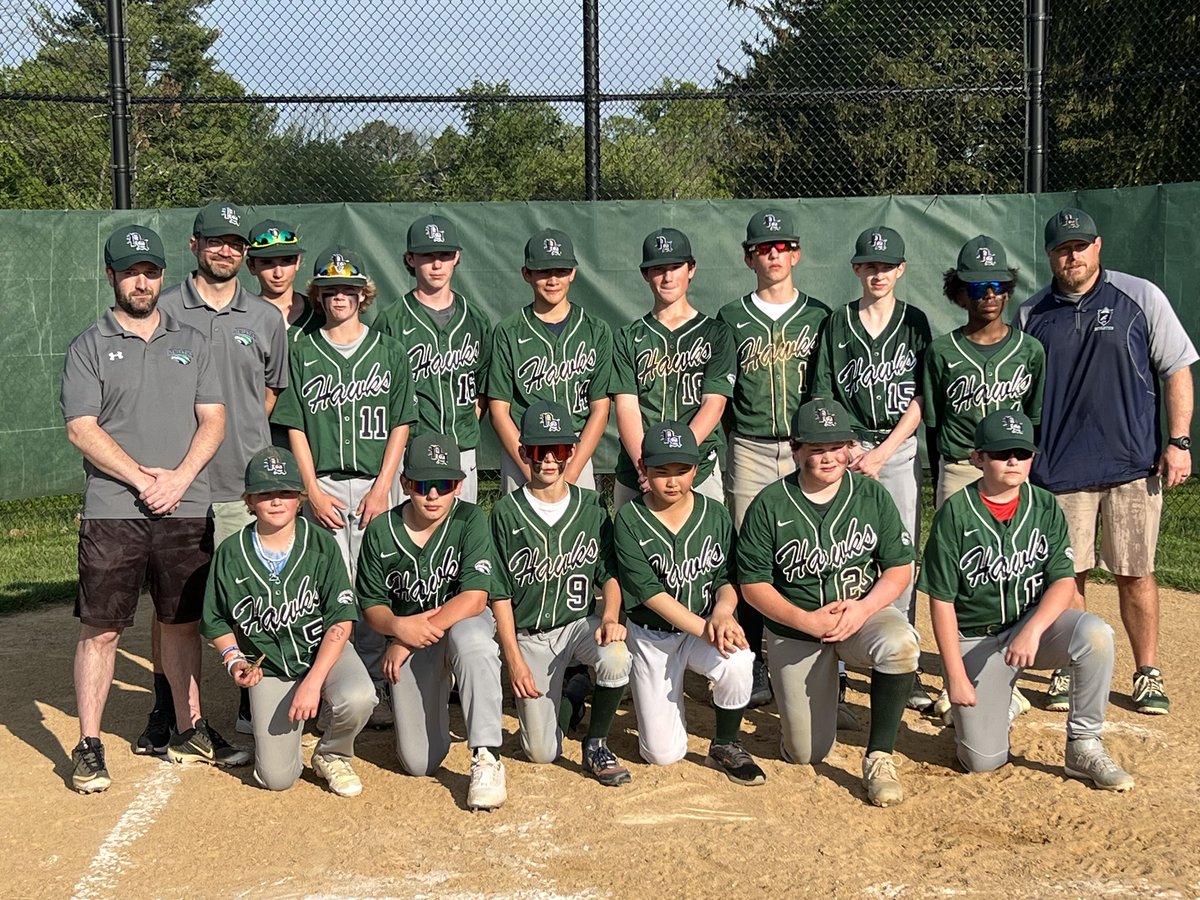 Baseball ends a great season by beating Hun, 10-1 &amp; finishing the year with a record of 9-1. The 8th graders will be missed from this team. GO HAWKS!