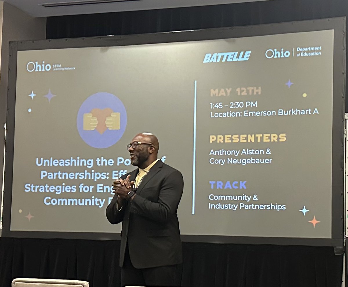 DrKimGiven's tweet photo. Amazing day today at Ohio STEM Innovation Summit!  @SteveSpangler was both hilarious &amp; inspiring. @kellymgaier’s words of wisdom had us dream big for our learners through STEM. Sessions attended have my wheels turning. Thanks @OSLN @Battelle @OHEducation for a great experience! https://t.co/paEeMsONqN