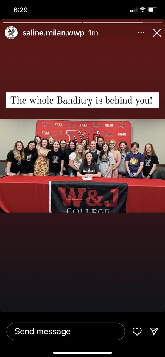 HsSaline's tweet photo. #3 Rylee Mitchell is headed to Washington and Jefferson College! https://t.co/K5V4vracqZ