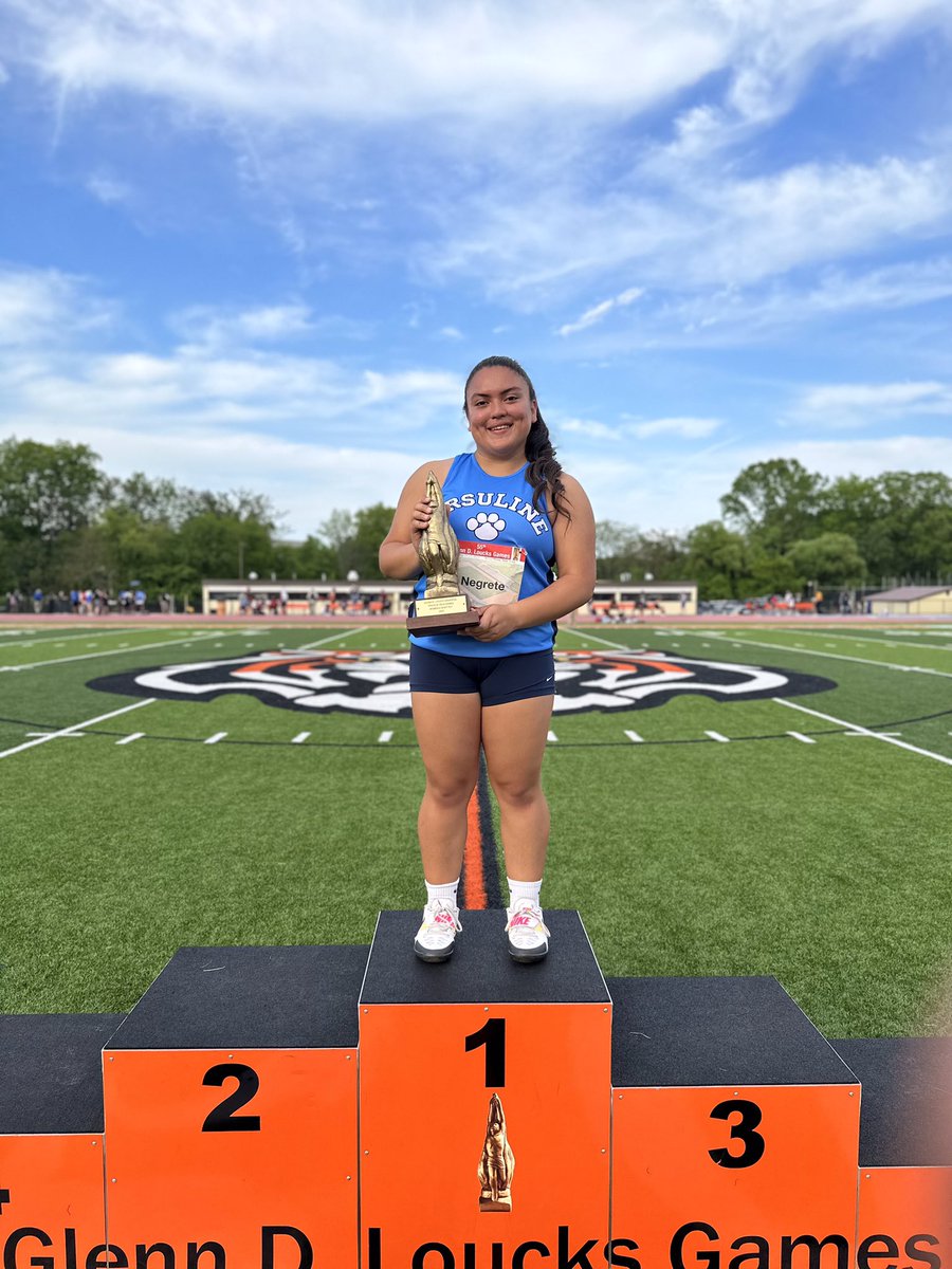 IPTUS_TFXC's tweet photo. Add it to the collection! Prizila picks up her 3rd @TheLoucksGames career 🏆! 41’3.75” in the shot! @TUSAthletics @UrsulineNR @MileSplitNY https://t.co/2vY7Y2WOHO