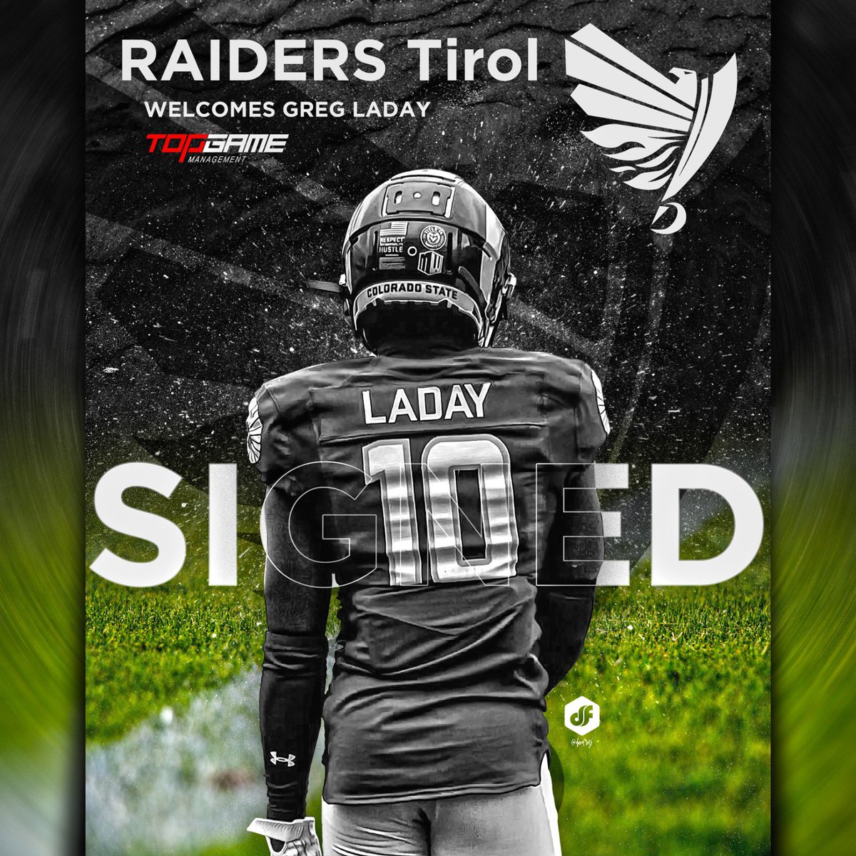 TopGameMGMT's tweet photo. π¦πΉ Wie gehts Γsterreich?! π¦πΉ
Wishing a BIG congrats to Greg Laday, who is officially a member of the Raiders Tirol of the European League of Football! βοΈ
To the top we go! π
#TopGameFootball #RaidersTirol
Art by @DaveFretz π¨ https://t.co/gkLxDvqlUL