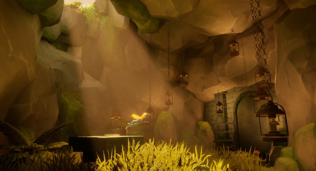 Paulina_Grubyte's tweet photo. More Level Design Updates for my group project, using my modular ruim and rock pieces &amp; props that a prop Artist in the group has made. 

#3dart #environmentart #leveldesign #3d https://t.co/ausJu9HTus