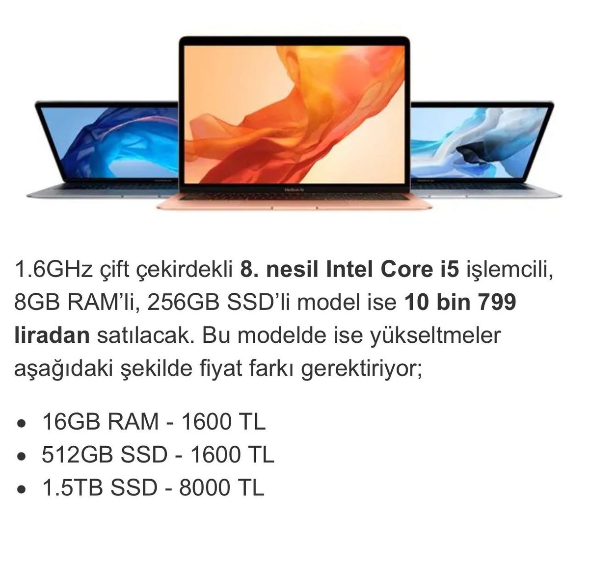 icesur's tweet photo. Dün yolda dinlenme tesisinde genç bir arkadaşla sohbet ettik. "Seçimde ne yapacaksın?" diye sordum. Valla kararsızım abi, her şey 5 sene öncesine göre çok pahalı" dedi. Haklı olabilirsin, ama gel bir hesap yapalım. Aklına gelen ilk ürünü söyle" dedim. "Bilgisayar mesela" dedi. 

Aklında olan bilgisayarı sordum. "Herkes bi apple bilgisayarı olsun ister, bi MacBook alsak fena mı olur? Asgari ücretten biraz fazla alıyorum, ama yok, 5 sene önce daha ucuzdu 'sanki' dedi. Gel dedim bir bakalım 5 sene önce kaç liraymış şimdi kaç lira... 5 sene önce kaç asgari ücretle alınabiliyormuş, şimdi kaç asgari ücrete... 

MacBook Air'in 2018 ve 2023 başlangıç fiyatlarını ve kaç asgari ücretle alınabildiğini karşılaştırdık. Görsele de ekledim. Çoğu kişi için enteresan, açıkçası benim için olağan bir sonuç çıktı. 

Asgari ücretin 1603 TL olduğu 2018 yılında MacBook Air, 10 bin 799 TL. Bu bilgisayar 2018 yılında 6,73 asgari ücretle alınabiliyormuş. 

2023 yılında asgari ücret 8500 TL. Dönemine göre aşağı yukarı aynı kalibrasyonda bir MacBook Air bugün 21.999 TL. Bu bilgisayar bugün 2,58 asgari ücrete alınabiliyor. 

"Allah Allah, bilmiyordum abi..." dedi. 

Elbette tek bir ürün üzerinden burada uçuyoruz kaçıyoruz edebiyatı, siyaseti yapmam. Yapmıyoruz zaten. Ancak birçok ürün kaleminde satın alma gücünde bugün 5 sene öncesine göre daha iyi durumdayız. 

Bunu paylaşmak istedim.