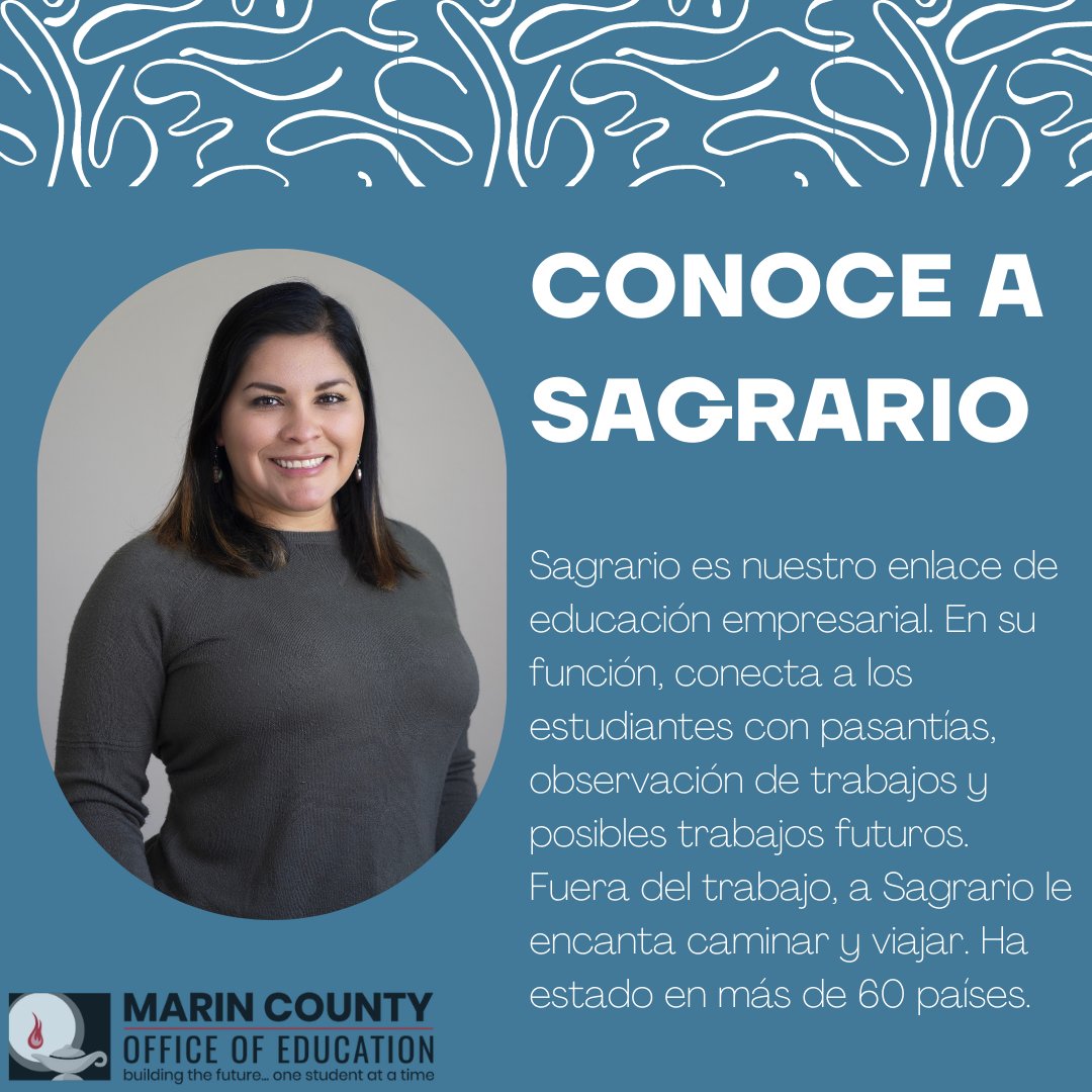 Meet the Team! Sagrario Cordova Ramirez works as a School Career Liaison at MCS and countywide. She supports students there with internships, resume pre, and other work-based learning opportunities. Sagrario enjoys traveling and hiking. Fun fact she has been to over 60 countries!