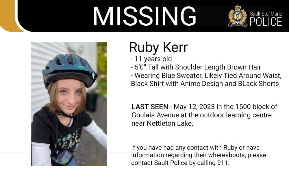 Friends in or near Sault Ste Marie, Ontario, please stay on the lookout for my niece - missing today near Nettleton Lake.  Share this far and wide please.