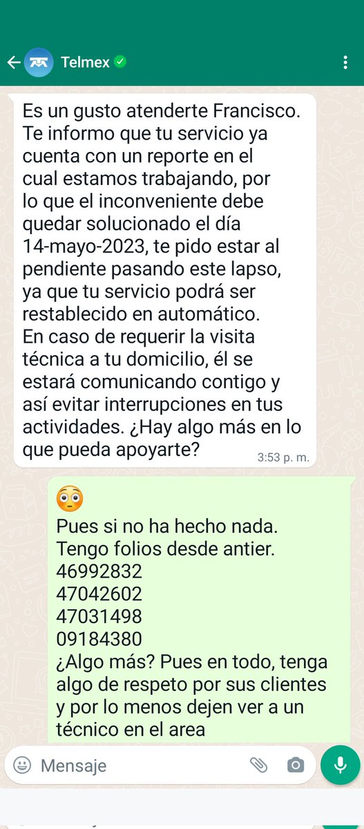faaronra's tweet photo. @TELMEXSoluciona
@telmex
@infinitum
XD es un gusto tratar con marketing telmex😱 https://t.co/eysHvfOFRt