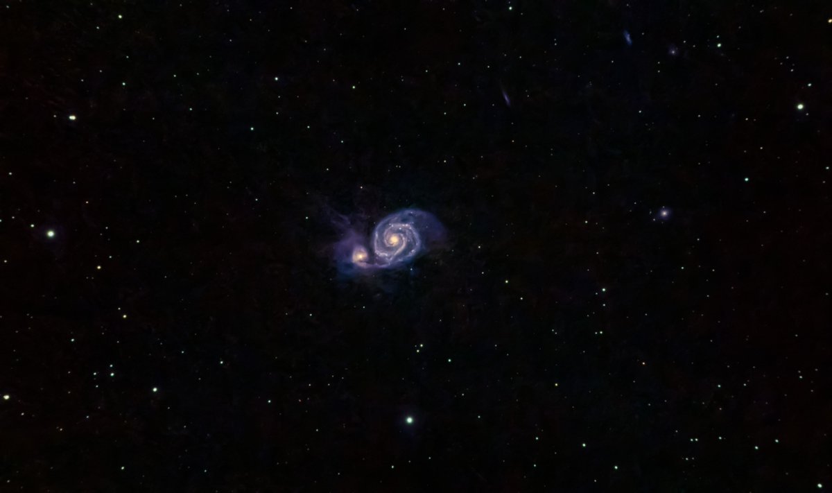 Whirlpool Galaxy from the city [by theillini19]
  
 #astrophotography #astronomy